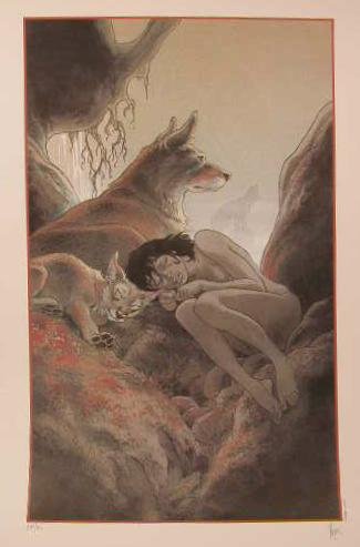 Affiche Louve Frank Pé idée cadeau idéale collectionneur BD 40X60