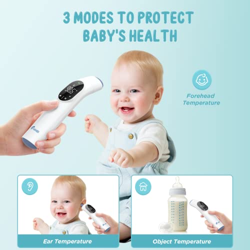 Baby Thermometer For Kids, Children And Infants With Heat Alarm, Large Led-Backlit Display, 40 Memory And Mute Modes #TOP2