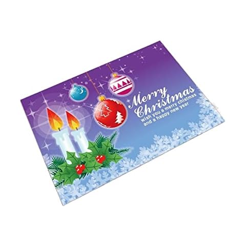 YUEMOL Felpudo Navidad Alfombrillas navideñas Antideslizantes y absorbentes de Agua Cover