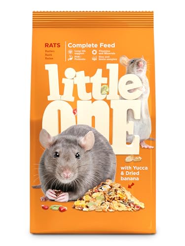 Little One Rats | 400 g | Alleinfuttermittel für Ratten | Enthält Eiweißstoffe und Kohlenhydrate | Mit Mineralstoffen und Vitaminen | Ausgewogene und nahrhafte Zusammensetzung