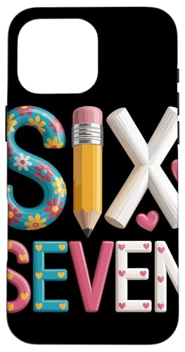 Six Seven ���M �`���[�N �n�[�g ���w�Z �q�� ���w�� ���� �X�}�z�P�[�X iPhone 16 Pro Max �p