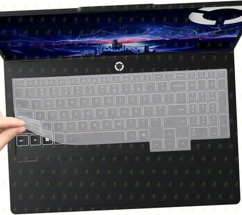 Image of RAYA Silicone Keyboard Skin Cover for 2026 Lenovo Legion Pro 5 & Legion Pro 7 16inch Laptops (Transparent)