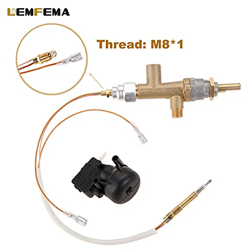 Lemfema Propane Gas Patio Heater Repair, Replacement Parts For Thermocouple Sensor & Dump Switch Controls Safety Kit,Main Control Valve With Pilot Port Kit thumb #2
