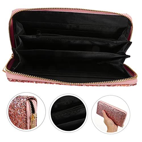 Fashionable Women's Long Wallet Rfid Handbag for Women Lady Purse Shiny Purse Crossbody4