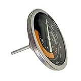 Temperaturmessgerät, analog, Ofenthermometer, rund, Bratentemperaturanzeige, Edelstahl, 50–250 ℃/37.8 – 287.8 °C