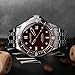 DUXOT Men's 41mm Henri Diver Automatic Deep Brown Watch with Solid Stainless Steel Bracelet DX-2060-44