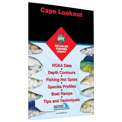 Cape LookoutBogue Sound to Drum Inlet Inshore Fishing Map