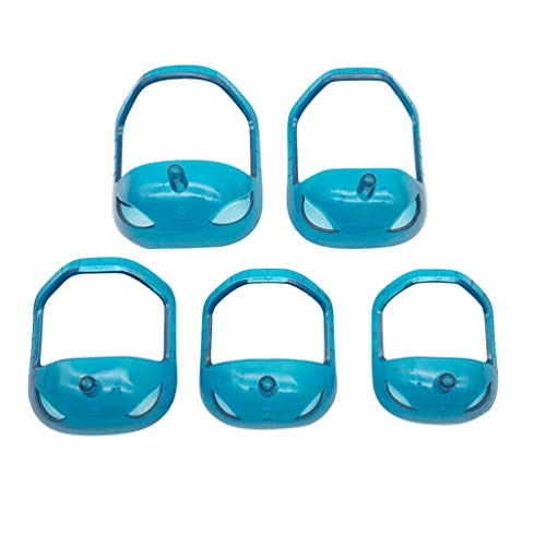 Milisten Goatee Shaving Template Beard Shaping Grooming Tool Template for Shaving Trimming Lineup Shaper Guide 5PCS Blue - Thumbnail 6