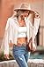 PRETTYGARDEN Women's Fringe Faux Suede Leather Jackets Fall Fashion 2026 Tassel Motorcycle Cropped Coats (Beige White,XX-Large)