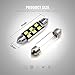 SIRIUSLED Super Bright 2835 Chipset Canbus Error Free LED Festoon Bulbs for Car Interior License Plate Dome Trunk Lights 1.72” 41MM 42MM Festoon 211-2 569 578 6000K White Pack of 2