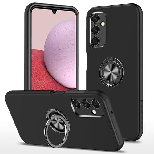Coque Samsung A14 5G rigide avec béquille et anneau