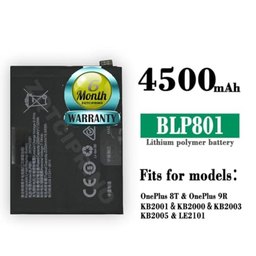 Image of Original BLP801 Battery for Oneplus 8T / Oneplus 9R KB2000 KB2001 KB2003 KB2005 Battery with 6 Month Warranty*** (N12)