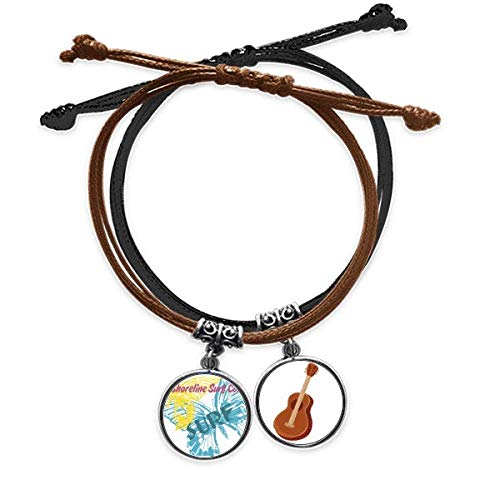 Pulsera de guitarra ajustable en cuero que no daña tu piel