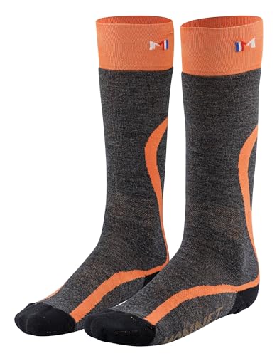 Chaussettes de chasse Monnet Pro Hunting orange mi-hautes pour la battue en automne