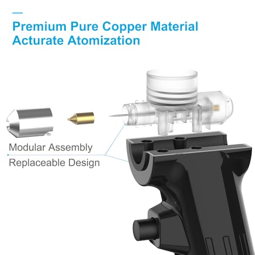 Module de pulvérisation d'aérographe 0,3 mm buse interchangeable sans fil 5 pièces - 6