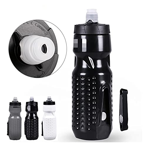 jiejie store Fietsen Magnetische Fles Fiets 710 ml Waterfles Fiets Draagbare Ketel Sportwater Plastic Fles Accessoires 100% nieuw en van hoge kwaliteit: oppervlaktetextu (Color : Black) - Image 8