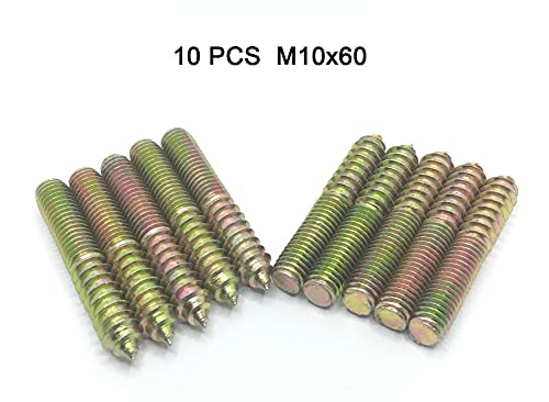 Image of M10x60 Double Headed Hex Hanger Bolt, 10Pcs
