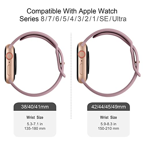 Adepoy-4-Pack-Strap-Compatible-for-Apple-Watch-Strap-41mm-40mm-38mm-Soft-Silicone-Snap-Buckle-Design-Replacement-Sport-Band-for-iWatch-Series-8-Ultra-SE-7-6-5-4-3-2-1