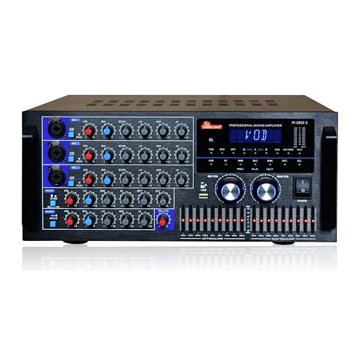 IDOLpro IP-3900II 3000W Karaoke Mixing Amplifier with Built-in Equalizer, HDMI, Optical Input