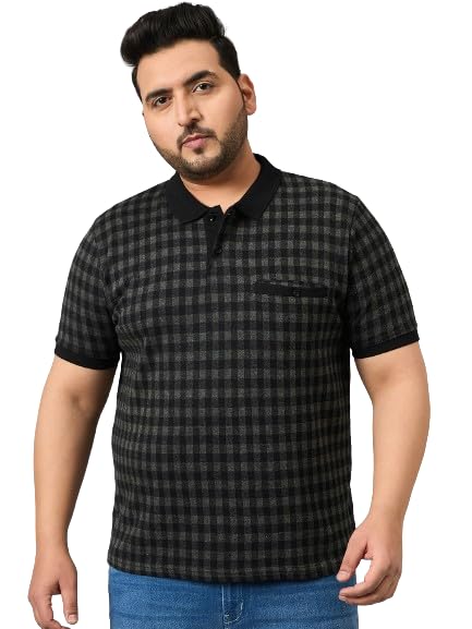 austivo Men Half Sleeve Checks T-Shirt-picture-12