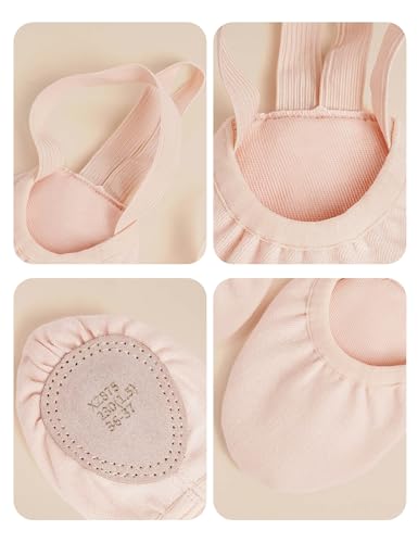 Dance Shoes Half Sole Ballet Pirouette Shoes for Women/Men and Girls/Boys3