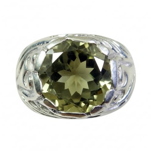 Bague améthyste verte comme cadeau de promesse romantique unique