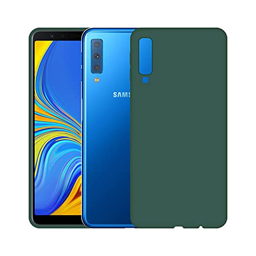 Image of Case Creation Luxurious OG Series for Samsung A7 2018 Case Cover,Anti-Dirty Slim Case Frosted Matte Cute Candy TPU Raised Bezel (Splash of Color) Back Cover for Samsung Galaxy A7 (2018) -Wine Green