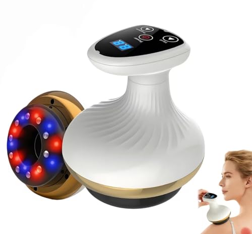 Vacuvia Appareil De Massage 4-En-1 Contre La Cellulite,Masseur Anti Cellulite électrique à Ventouse,9 Niveaux De Chauffage,9 Niveaux D'aspiration,Raffermissement Pour...