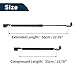 TUCKBOLD Rear Hatch Lift Supports Struts for Hyundai Terracan (HP) SUV 2001-2006 Gas Spring Black 2 Pcs