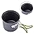 Camp Stove,Petforu Outdoor Camping Stove Cookware Hiking Backpacking Picnic Cookware Cooking Tool Set Pot Pan + Piezo Ignition Canister Stove Propane Canister