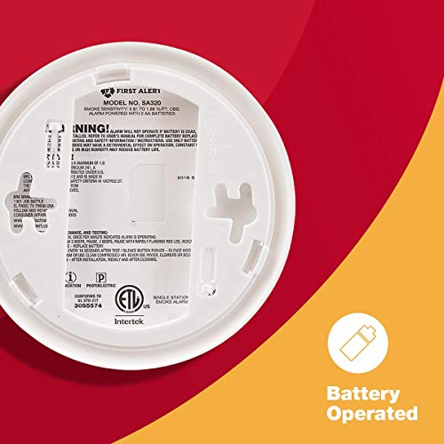 First Alert SA320CN Dual Sensor Battery-Powered Smoke and Fire Alarm