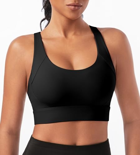 Sports Bras for Women High Support - High Impact Padded Racerback Sport Bra - Womens Push Up Running Gym Yoga Workout Tops2