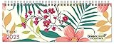 GreenLine Floral 2023 - Tischquerkalender - 29,7x10,5