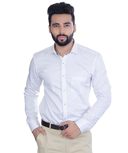 Image of FIFTH ANFOLD Men's Solid Slim Fit Shirt