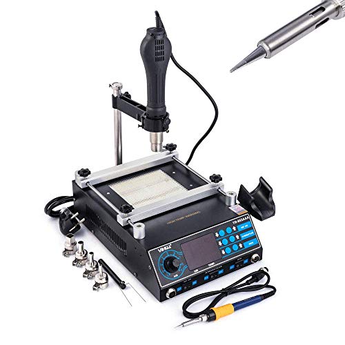 Yihua 853AAA 3 in 1 Vorheizung-Heißluft-Lötstation 1270W CPU-PID-Regler BGA Rework Station ESD