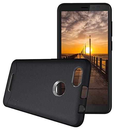 TUDIA Nuu Mobile A5L Case, [Arch] Shock Absorption Drop-Proof Lightweight Scratch Resistant TPU Bumper Protection Cover for Nuu Mobile A5L (Black) - Thumbnail 4
