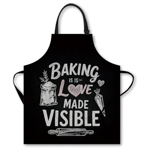 Image of Nuxovilar Cute Cooking Kitchen Apron, 26.77 * 30.7 Inches, Essential for Kitchen Cooking, Baking, Festive Gatherings