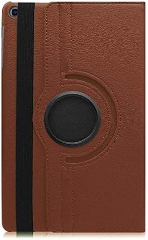 Smart 360 Degree Rotate Hard Back Flip Stand Case Cover for Samsung Tab S6 Lite Cover 10.4 inch SM-P610/P615 (Brown)