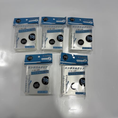 Mlikero カードスリーブ 500枚 クリアエンボス仕様 トレカ スリーブ 標準TCG対応（2重目・66×91mm）