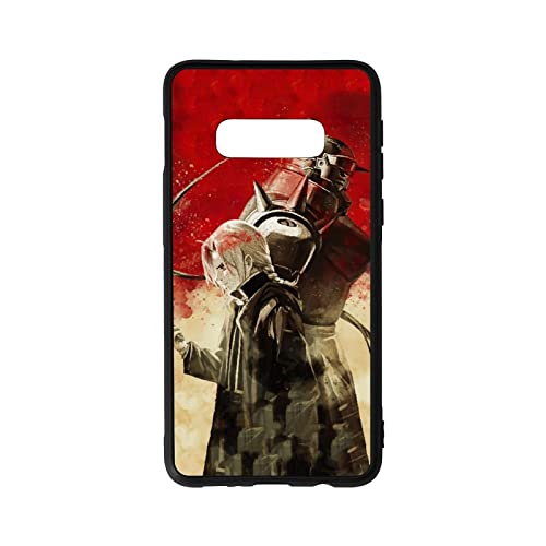 Cover For Samsung S10E Phone Case Silicone Tpu +Glass Tempered Glass Back Anime Full Metal Alchemist Phone Cases #TOP21