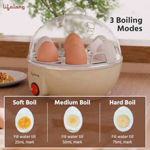 Lifelong Store Lifelong 7-Egg Boiler, 350W, 3 Modes - Image 6