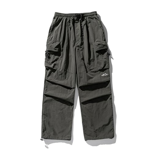 Men's Joggers Pants Casual Baggy Drawstring Tapered Sweatpants Cargo Hippie Streetwear Loose Fitted Bound Feet Sweatpant3