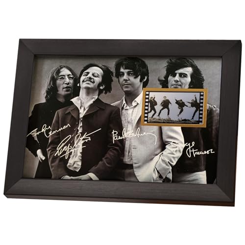 veratwo Signed The Beatles Poster Framed Photo Gift 8×6 Inches - Les Beatles, Paul McCartney, John Lennon, RIngo Starr, George Harrison veratwo Signed The Beatles Poster Framed Photo Gift 8x6 Inches