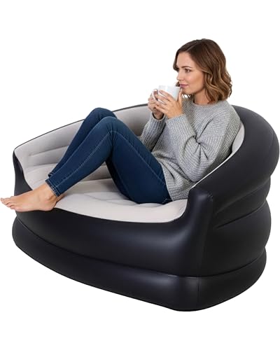 AVENLI Aufblasbares Sofa 138 x 87 x 71 cm – Bequemes Luftsofa für...