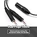 AIRVOICE General Aviation GA Plugs to XLR Headset Adapter, GA Twin-Plug PJ-068 PJ-055 to 5 Pin XLR Plug Connector, Black