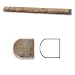 Scabos 3/4" X 12" Travertine Bullnose Pencil Liner Trim