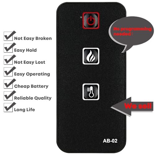 Télécommande de rechange pour cheminée Costway SF103-23D - 3