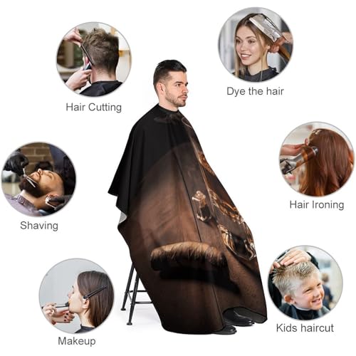 Capa para Corte de Pelo 66.9 x 56.7 Pulgadas Ajustable miniatura 3