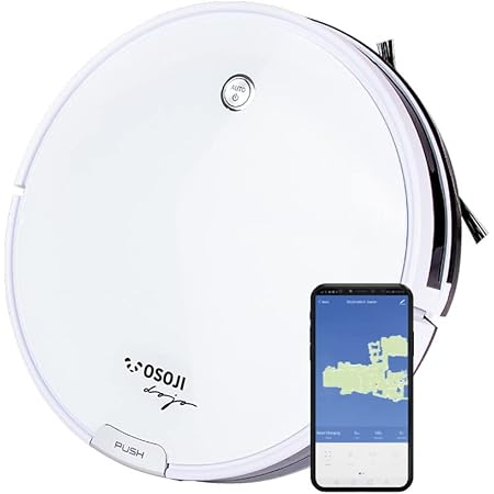 OSOJI Robot Aspiradora Dojo 990 - Conexión WiFi. Poderoso Sistema de  Succión 2.000 pa. Ultrasilenciosa. Filtro HEPA. Sistema Anticaída.  Ultraslim 7.5cm de Alto. para Todo Tipo de Superficies. : Amazon.com.mx:  Hogar y Cocina