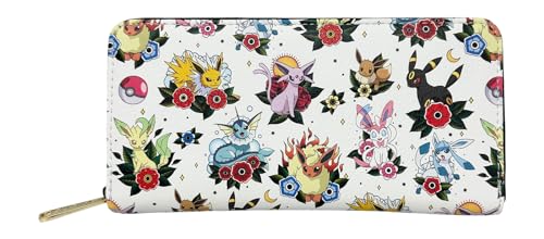 Loungefly Pokemon Eeveelutions Tattoo Zip Around Wallet2